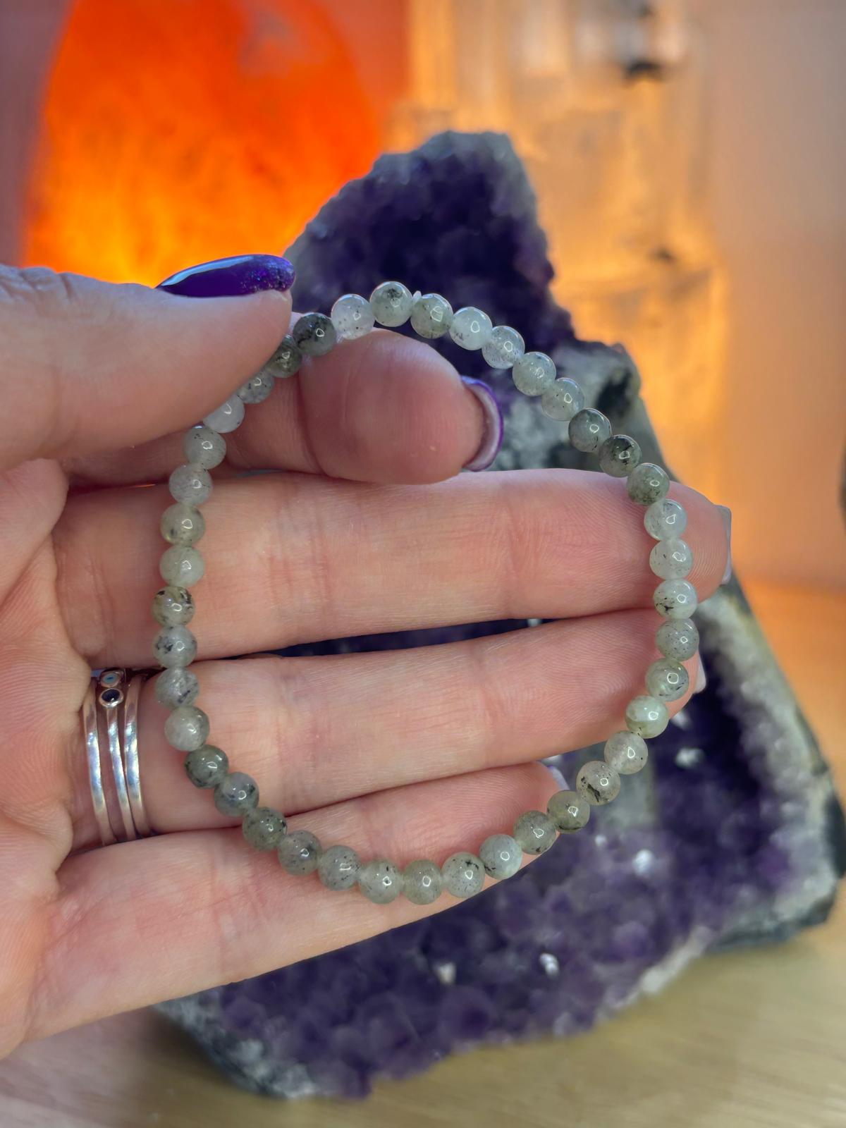 PULSERA LABRADORITA 4MM