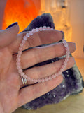 PULSERA CUARZO ROSA 4MM