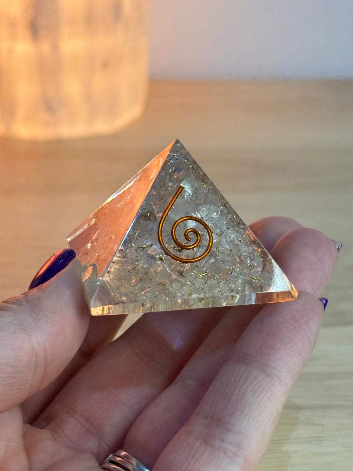 ORGONITA DE CUARZO BLANCO