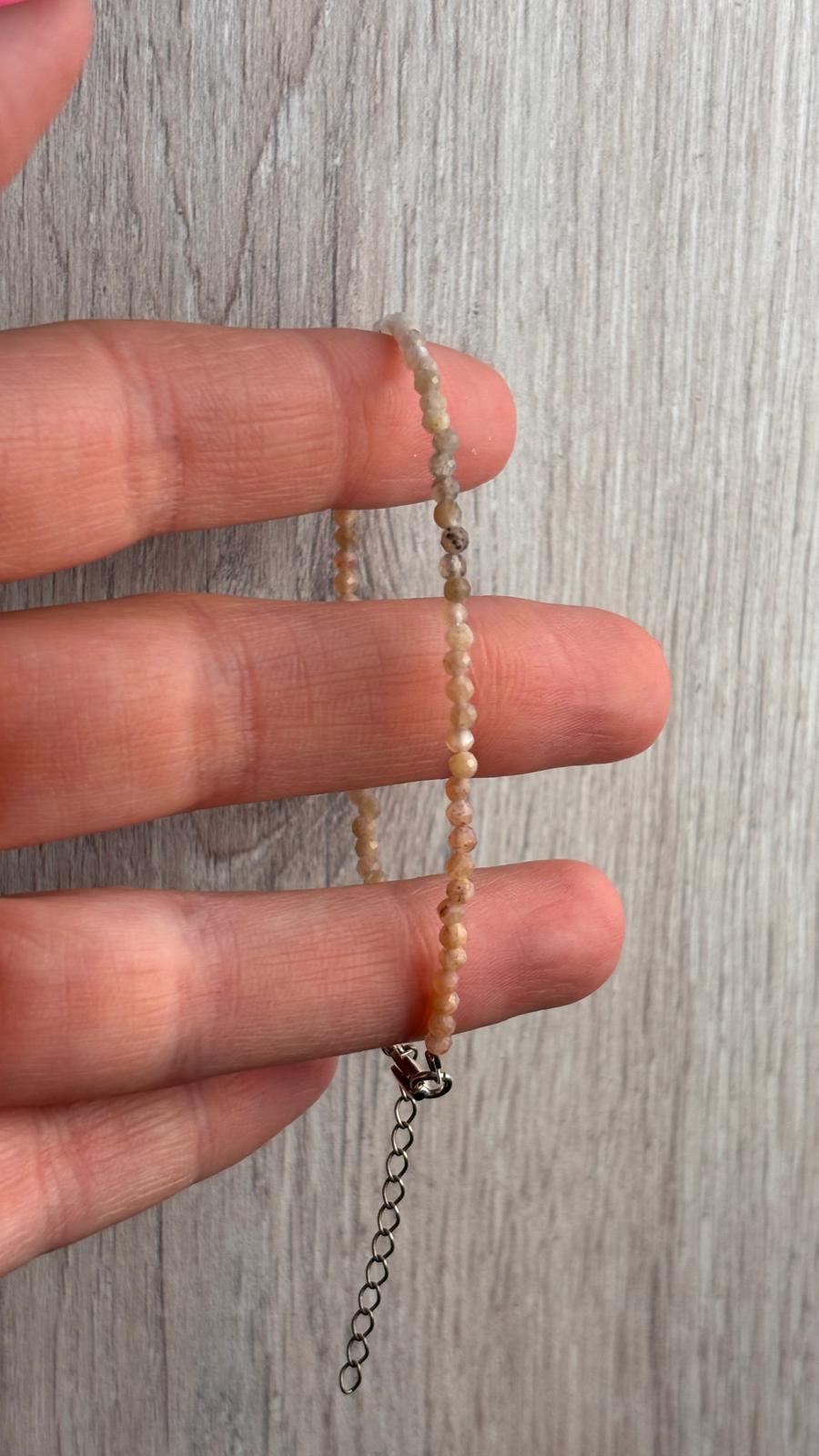 PULSERA FACETADA PIEDRA SOL Y PIEDRA LUNA 2MM
