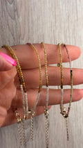 PULSERA FACETADA TURMALINA MULTICOLOR 2MM
