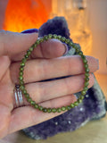 PULSERA PERIDOTO 4MM