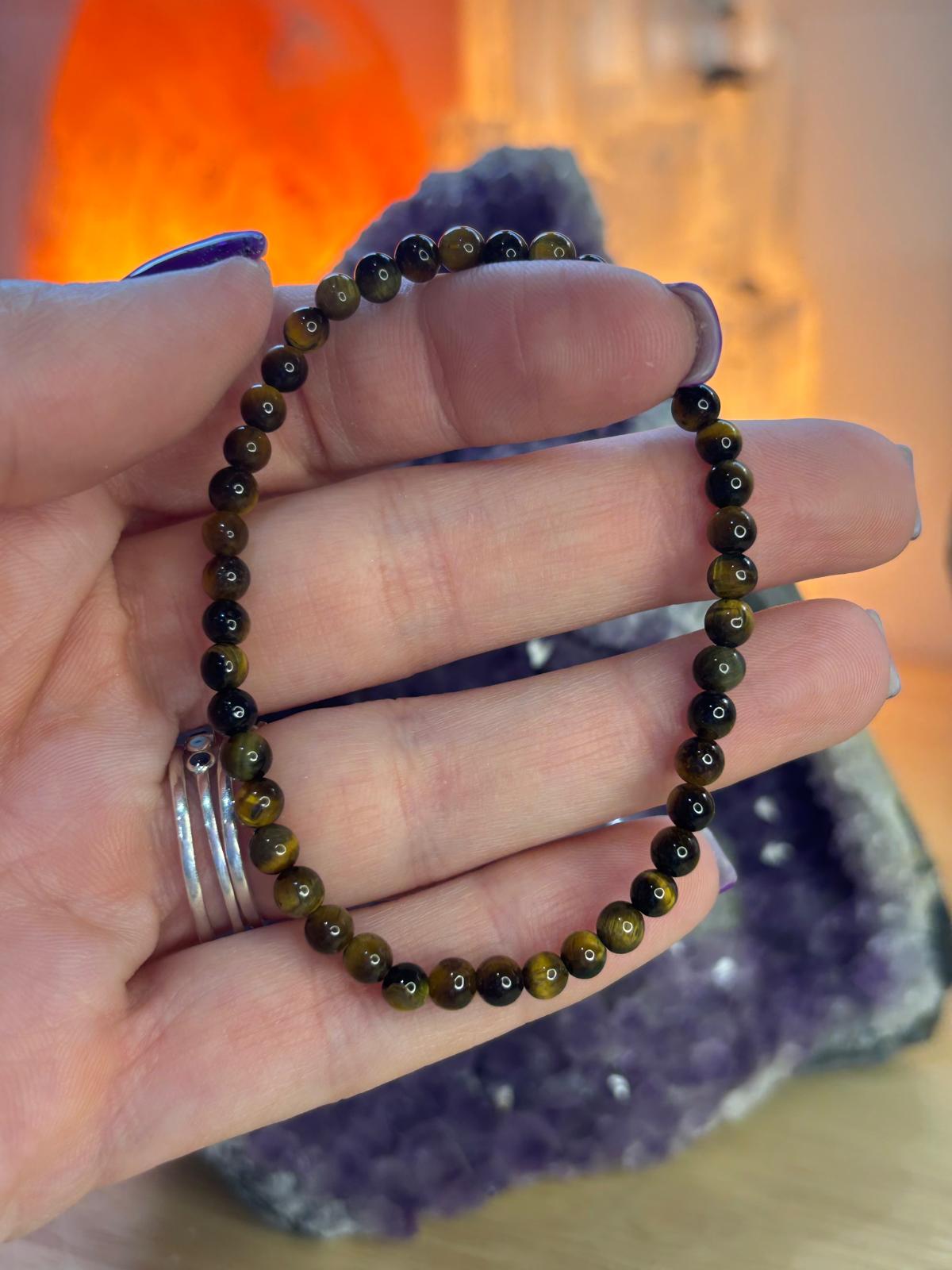 PULSERA OJO DE TIGRE 4MM